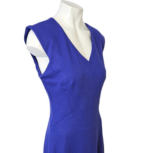 M.M. LaFleur Womens V-Neck Stretch Nylon Knit Dress Purple Size 2 Minimalist - Picture 6 of 8